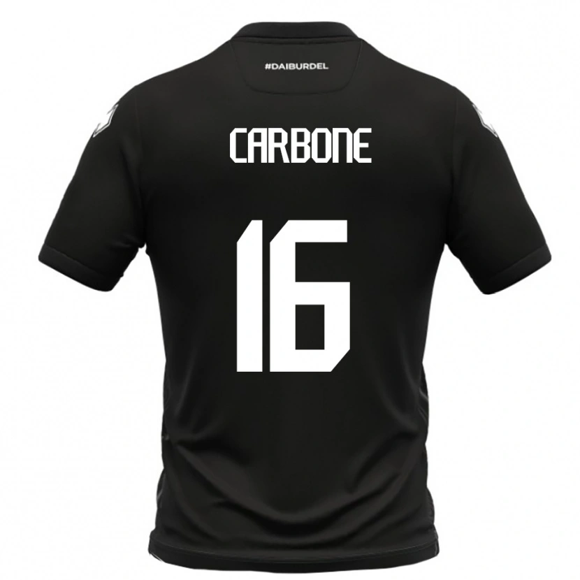 Danxen Herren Andrea Carbone #16 Schwarz Weiß Auswärtstrikot Trikot 2025/26 T-Shirt Schweiz