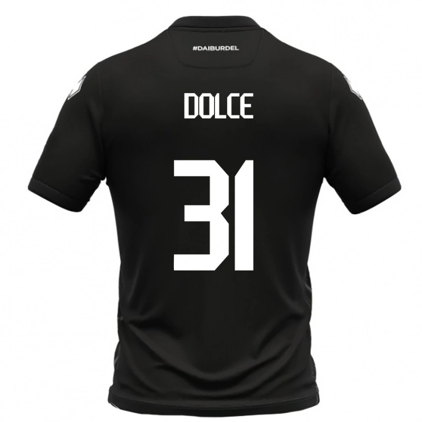 Danxen Herren Alessandro Dolce #31 Schwarz Weiß Auswärtstrikot Trikot 2025/26 T-Shirt Schweiz