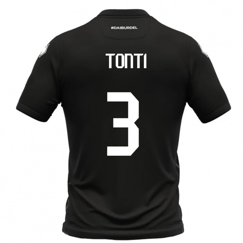 Danxen Herren Federico Tonti #3 Schwarz Weiß Auswärtstrikot Trikot 2025/26 T-Shirt Schweiz