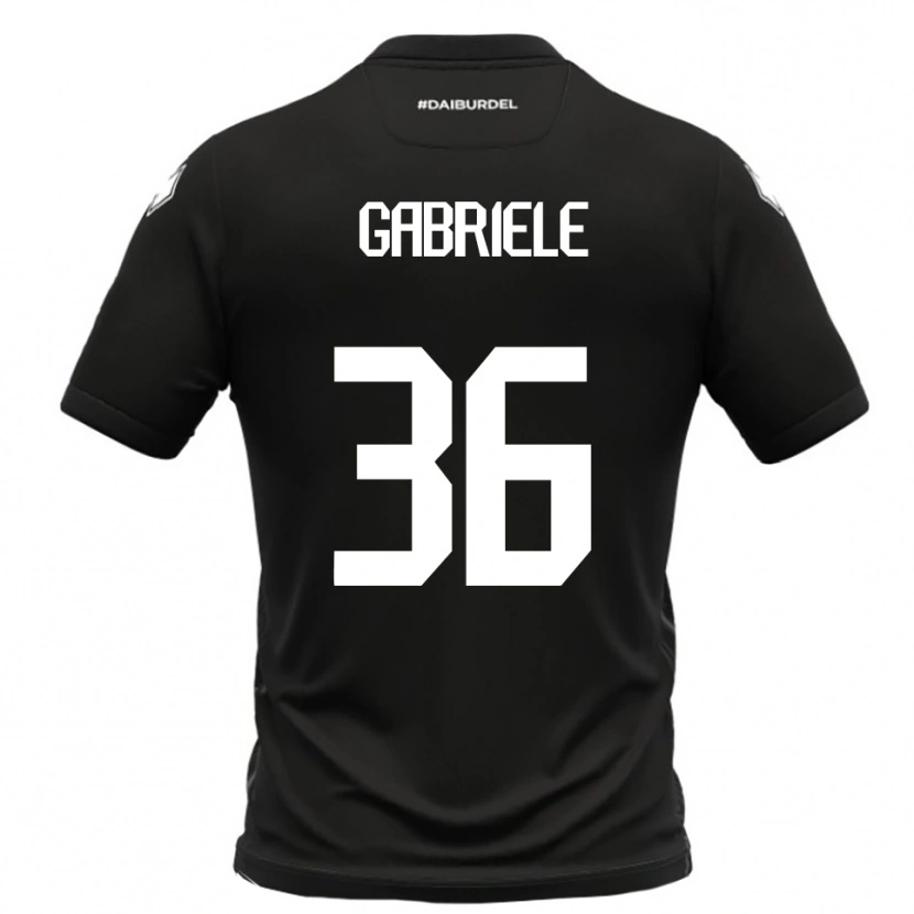 Danxen Herren Tommaso Gabriele #36 Schwarz Weiß Auswärtstrikot Trikot 2025/26 T-Shirt Schweiz