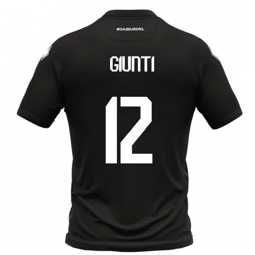 Danxen Herren Alessandro Giunti #12 Schwarz Weiß Auswärtstrikot Trikot 2025/26 T-Shirt Schweiz