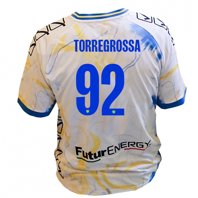 Danxen Herren Ernesto Torregrossa #92 Weiß Gelb Blau Auswärtstrikot Trikot 2025/26 T-Shirt Schweiz