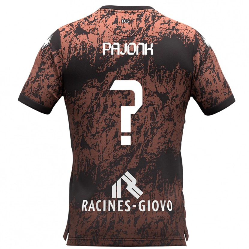 Danxen Herren Max Pajonk #0 Braun Schwarz Auswärtstrikot Trikot 2025/26 T-Shirt Schweiz