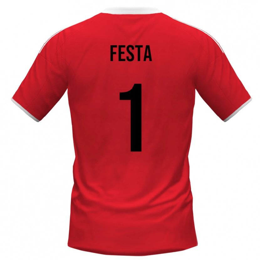 Danxen Herren Marco Festa #1 Rot Weiß Auswärtstrikot Trikot 2025/26 T-Shirt Schweiz