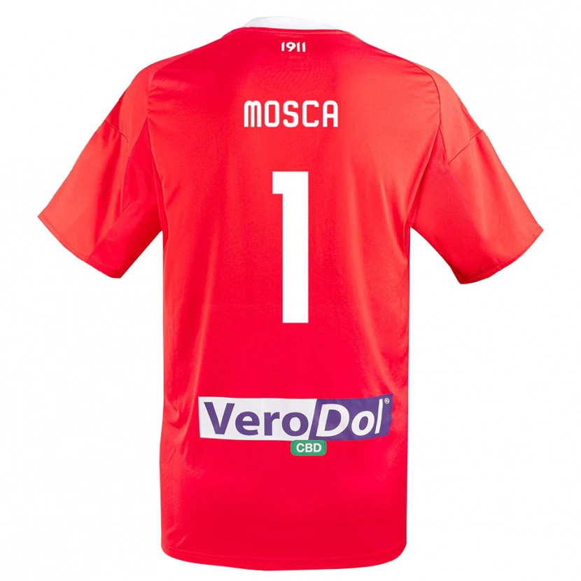 Danxen Herren Lorenzo Mosca #1 Rot Weiß Auswärtstrikot Trikot 2025/26 T-Shirt Schweiz