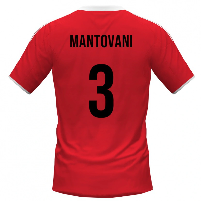 Danxen Herren Valerio Mantovani #3 Rot Weiß Auswärtstrikot Trikot 2025/26 T-Shirt Schweiz