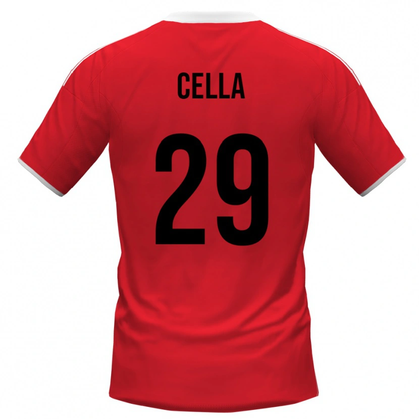 Danxen Herren Stefano Cella #29 Rot Weiß Auswärtstrikot Trikot 2025/26 T-Shirt Schweiz