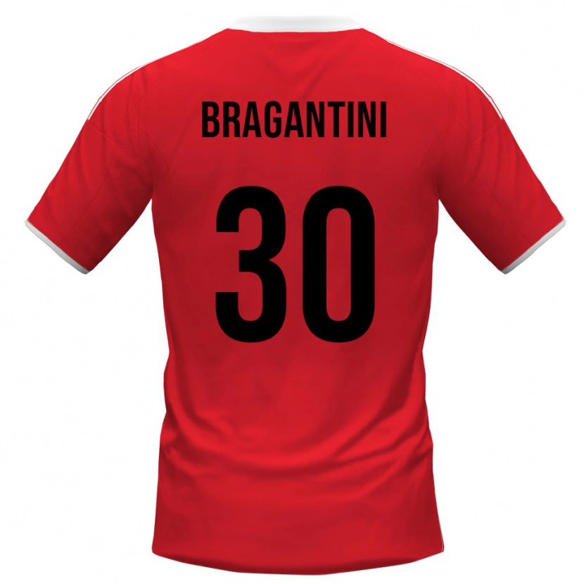 Danxen Herren Davide Bragantini #30 Rot Weiß Auswärtstrikot Trikot 2025/26 T-Shirt Schweiz