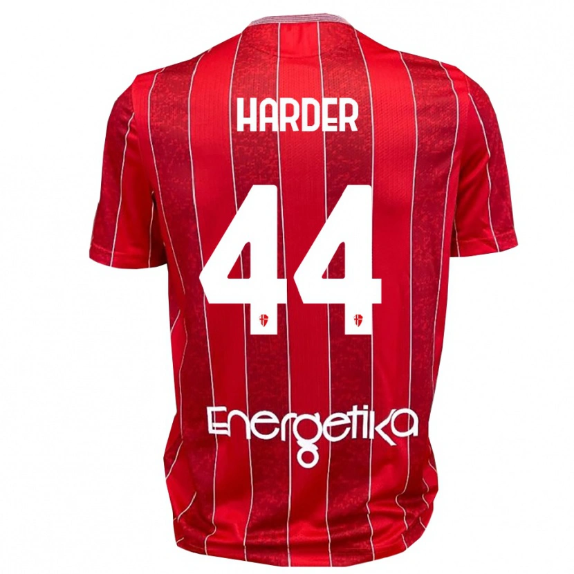 Danxen Herren Jonas Harder #44 Rot Weiß Auswärtstrikot Trikot 2025/26 T-Shirt Schweiz