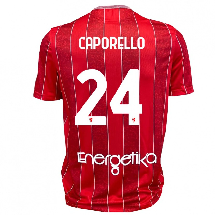 Danxen Herren Edoardo Caporello #24 Rot Weiß Auswärtstrikot Trikot 2025/26 T-Shirt Schweiz