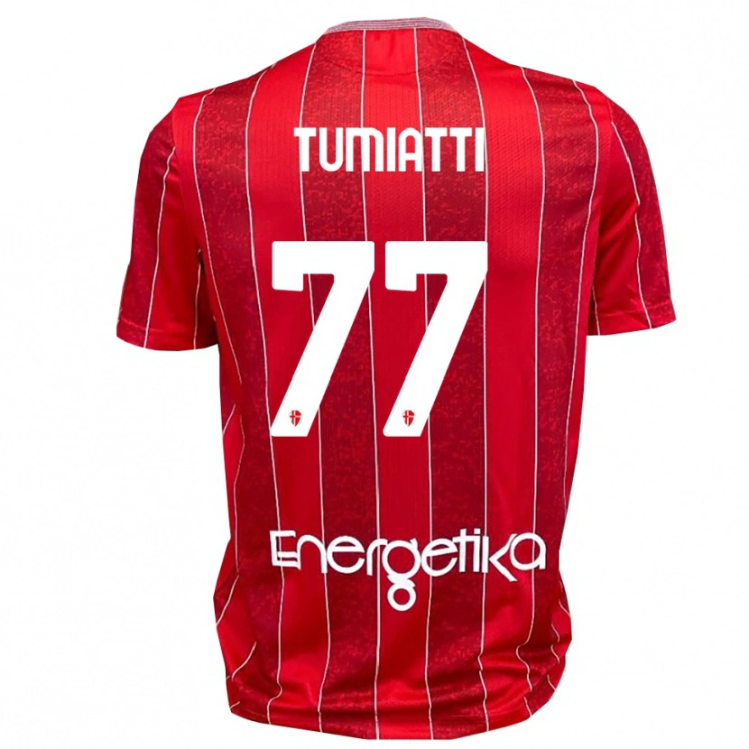 Danxen Herren Francesco Tumiatti #77 Rot Weiß Auswärtstrikot Trikot 2025/26 T-Shirt Schweiz