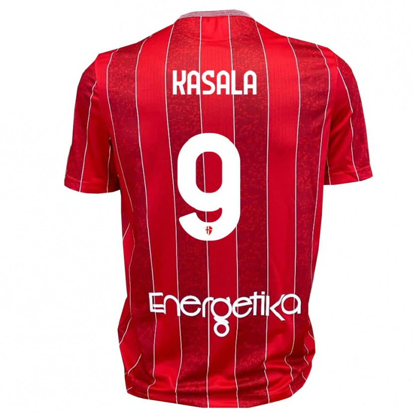 Danxen Herren Antonio Kasala #9 Rot Weiß Auswärtstrikot Trikot 2025/26 T-Shirt Schweiz