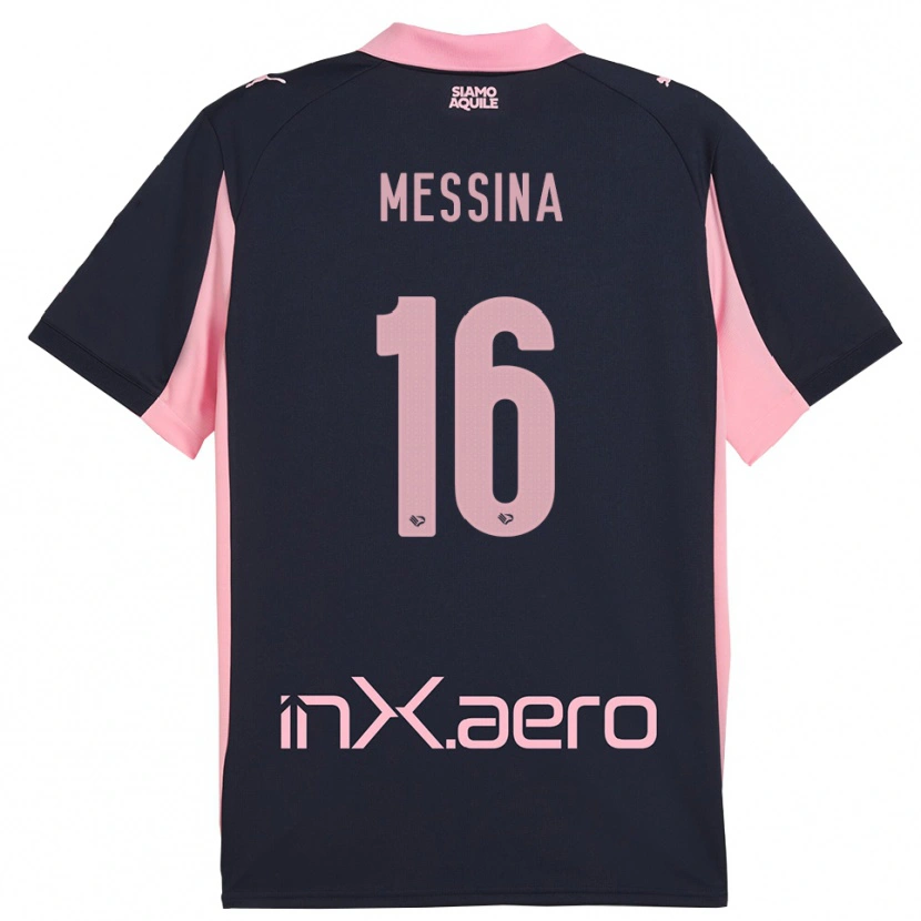 Danxen Herren Pietro Messina #16 Marineblau Pink Auswärtstrikot Trikot 2025/26 T-Shirt Schweiz