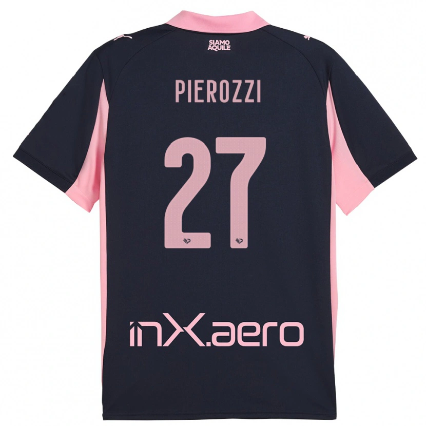 Danxen Herren Niccolò Pierozzi #27 Marineblau Pink Auswärtstrikot Trikot 2025/26 T-Shirt Schweiz