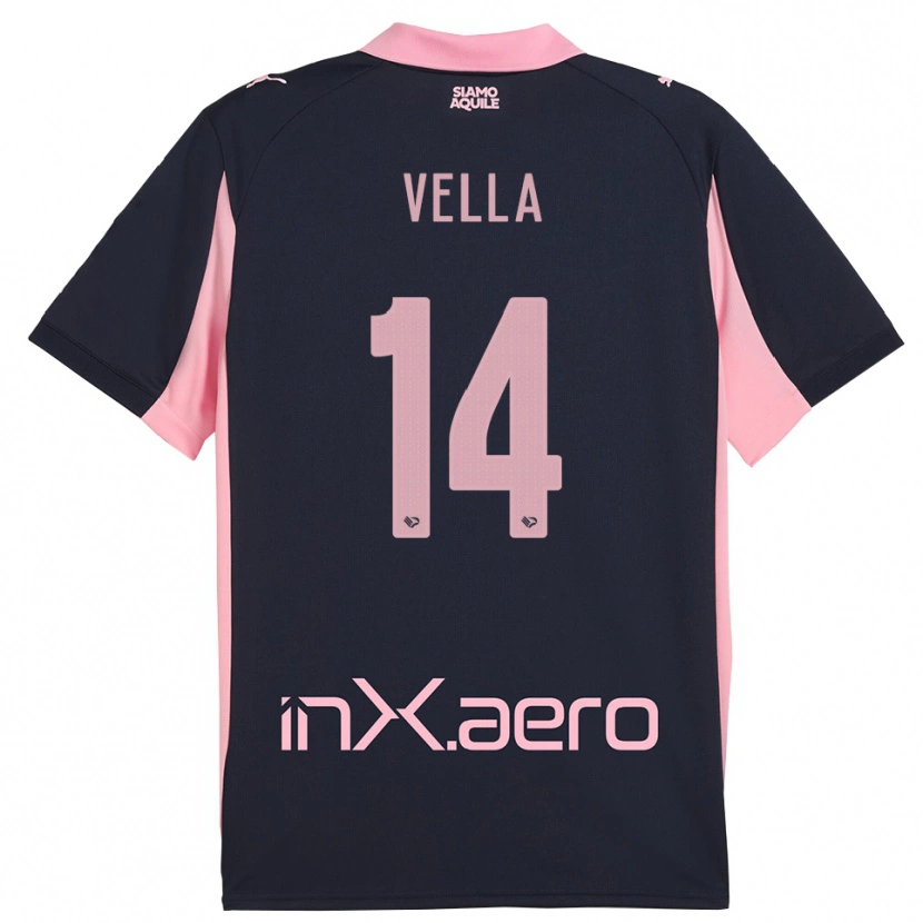 Danxen Herren Andreas Vella #14 Marineblau Pink Auswärtstrikot Trikot 2025/26 T-Shirt Schweiz