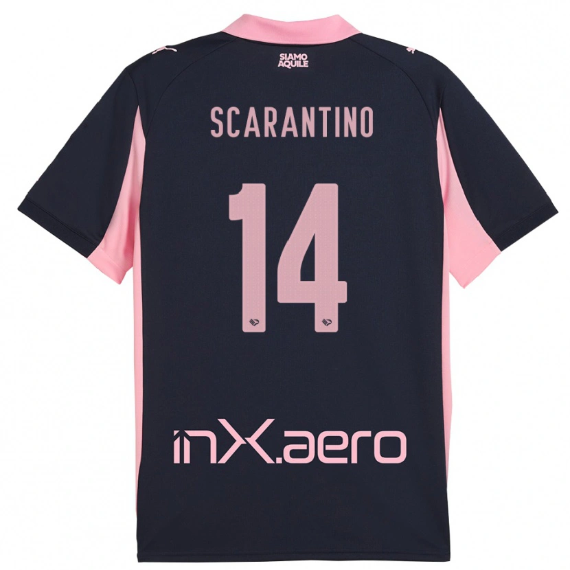 Danxen Herren Giorgio Scarantino #14 Marineblau Pink Auswärtstrikot Trikot 2025/26 T-Shirt Schweiz