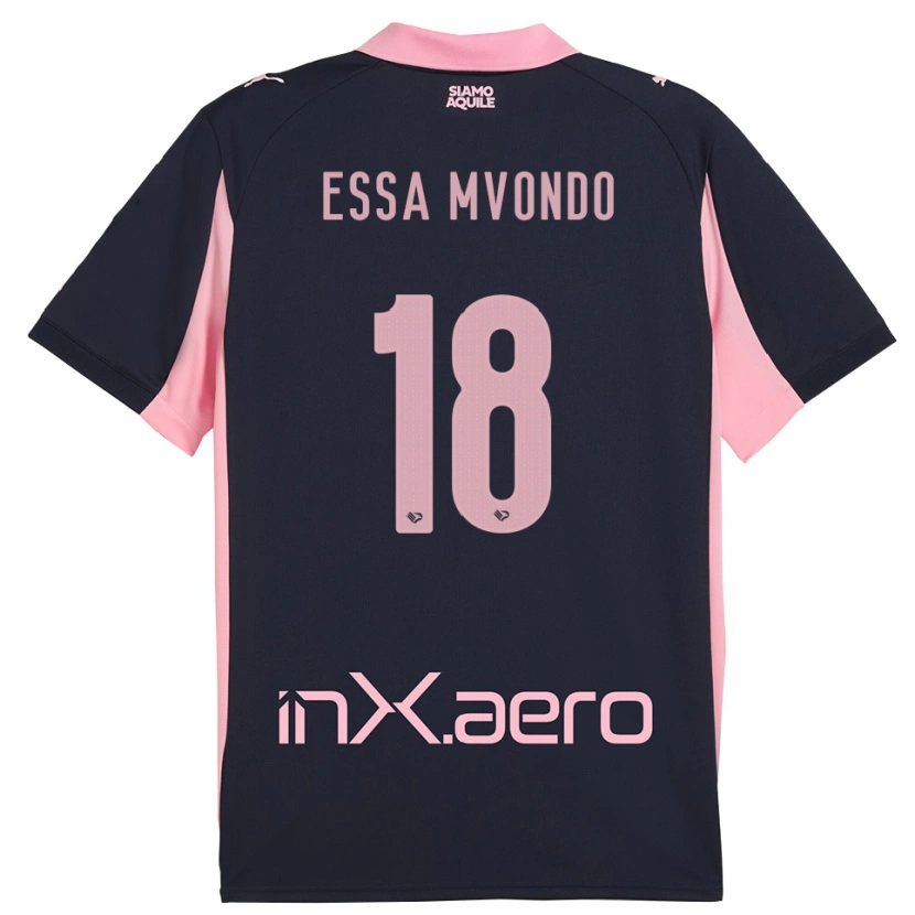 Danxen Herren Troy Evans Essa Mvondo #18 Marineblau Pink Auswärtstrikot Trikot 2025/26 T-Shirt Schweiz