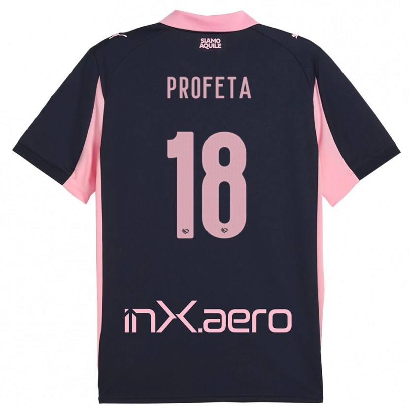 Danxen Herren Andrea Profeta #18 Marineblau Pink Auswärtstrikot Trikot 2025/26 T-Shirt Schweiz