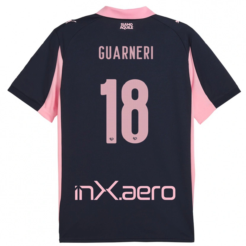 Danxen Herren Davide Guarneri #18 Marineblau Pink Auswärtstrikot Trikot 2025/26 T-Shirt Schweiz