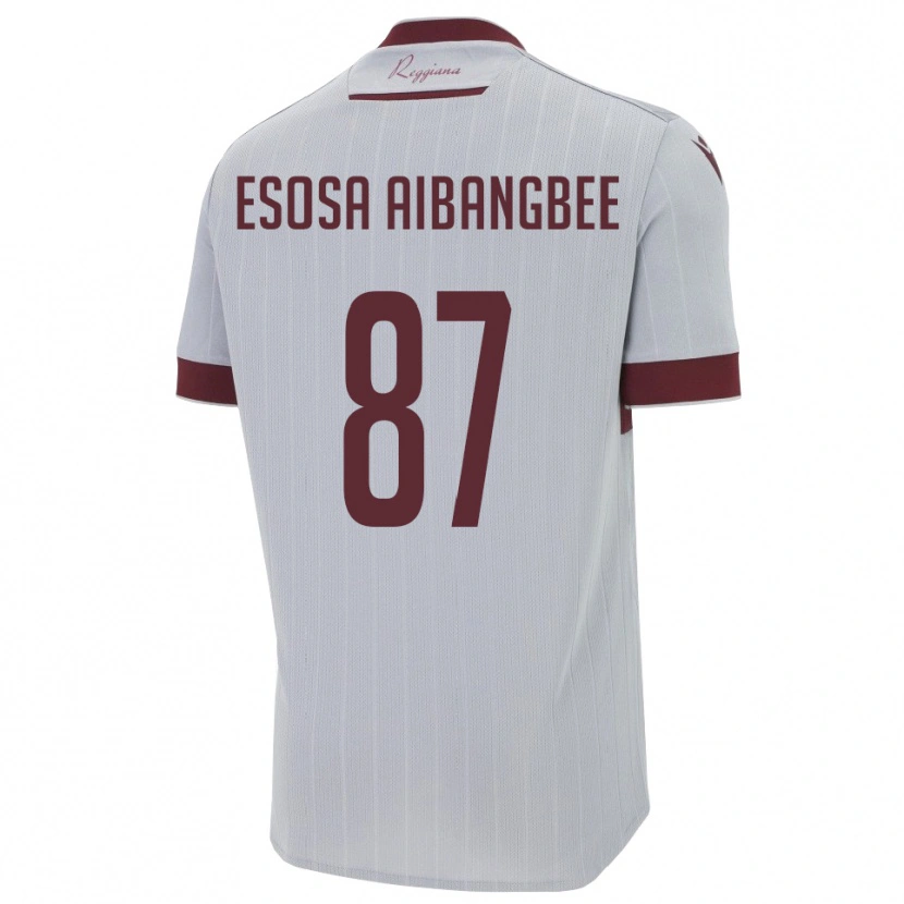 Danxen Herren Simon Esosa Aibangbee #87 Burgund Weiß Auswärtstrikot Trikot 2025/26 T-Shirt Schweiz