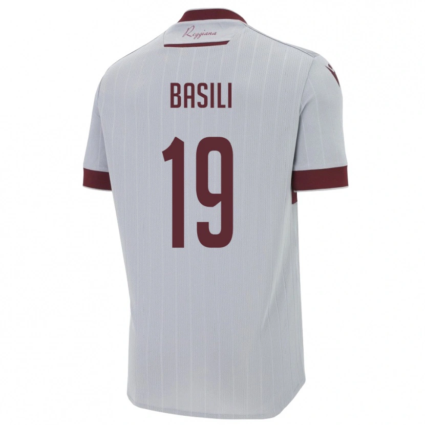 Danxen Herren Damiano Basili #19 Burgund Weiß Auswärtstrikot Trikot 2025/26 T-Shirt Schweiz