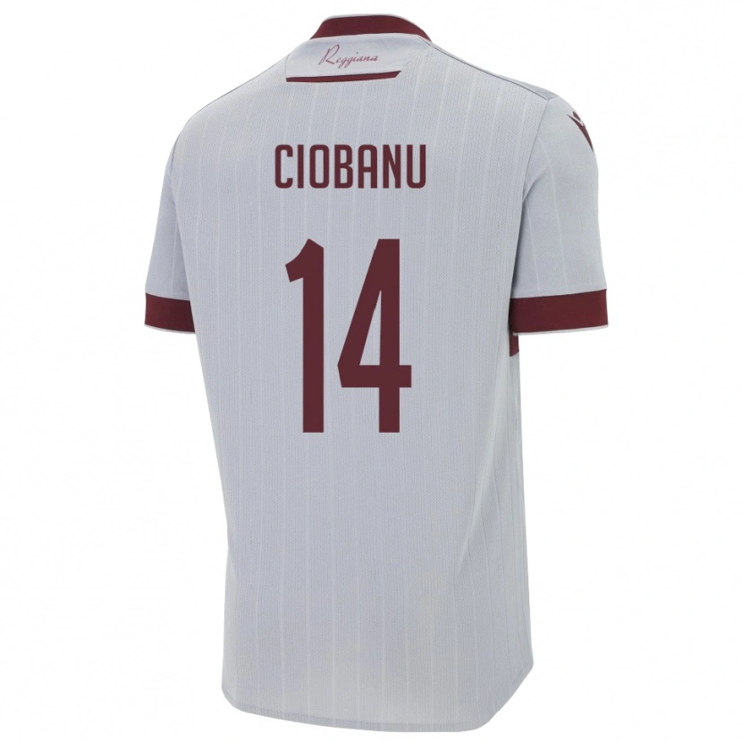 Danxen Herren Erick Ciobanu #14 Burgund Weiß Auswärtstrikot Trikot 2025/26 T-Shirt Schweiz