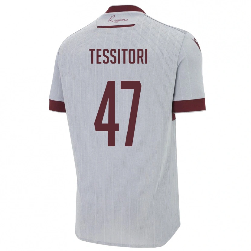 Danxen Herren Matteo Tessitori #47 Burgund Weiß Auswärtstrikot Trikot 2025/26 T-Shirt Schweiz