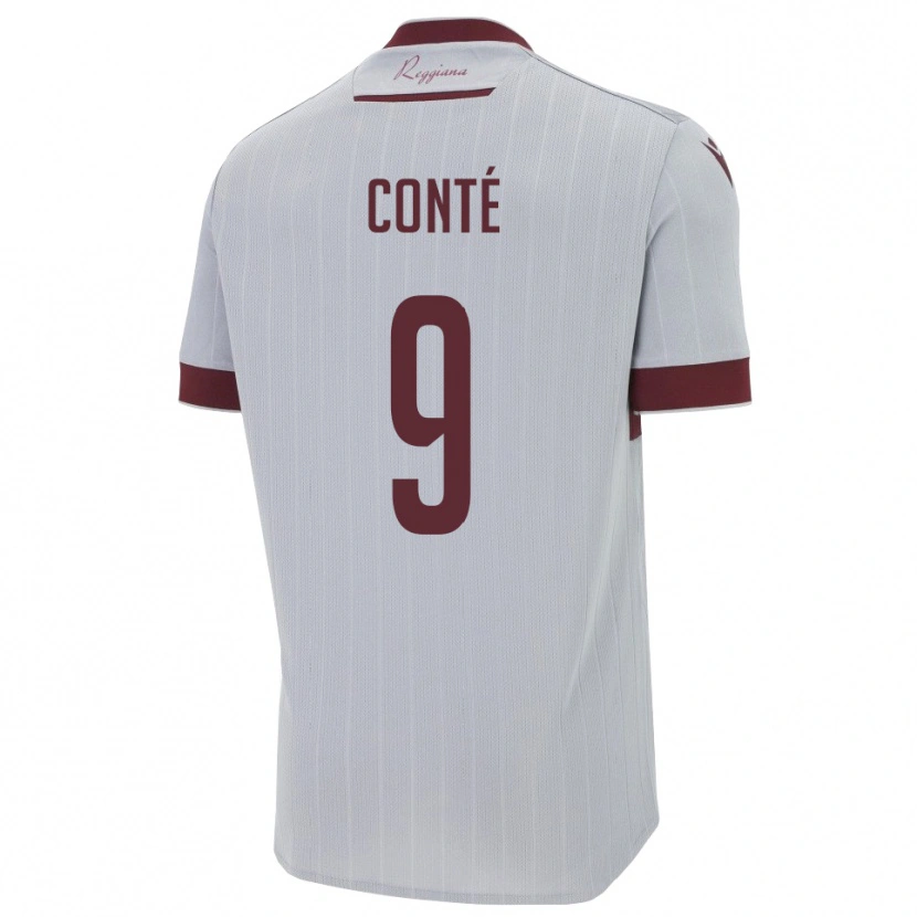 Danxen Herren Oumar Conté #9 Burgund Weiß Auswärtstrikot Trikot 2025/26 T-Shirt Schweiz