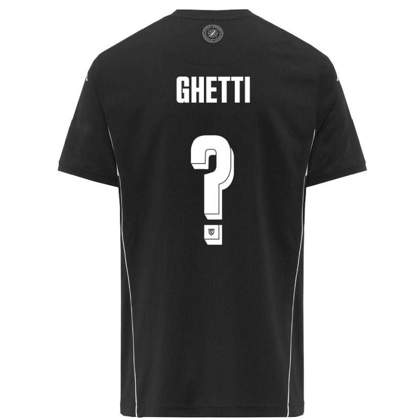 Danxen Herren Davide Ghetti #0 Schwarz Weiß Auswärtstrikot Trikot 2025/26 T-Shirt Schweiz