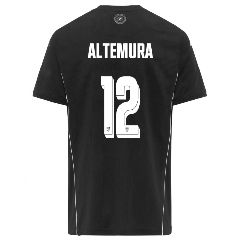 Danxen Herren Tommaso Altemura #12 Schwarz Weiß Auswärtstrikot Trikot 2025/26 T-Shirt Schweiz
