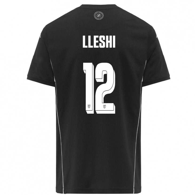 Danxen Herren Leonardo Lleshi #12 Schwarz Weiß Auswärtstrikot Trikot 2025/26 T-Shirt Schweiz