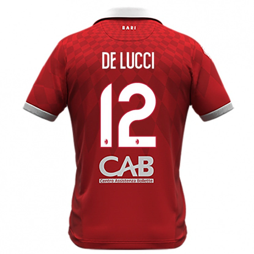 Danxen Herren Paolo De Lucci #12 Rot Weiß Auswärtstrikot Trikot 2025/26 T-Shirt Schweiz