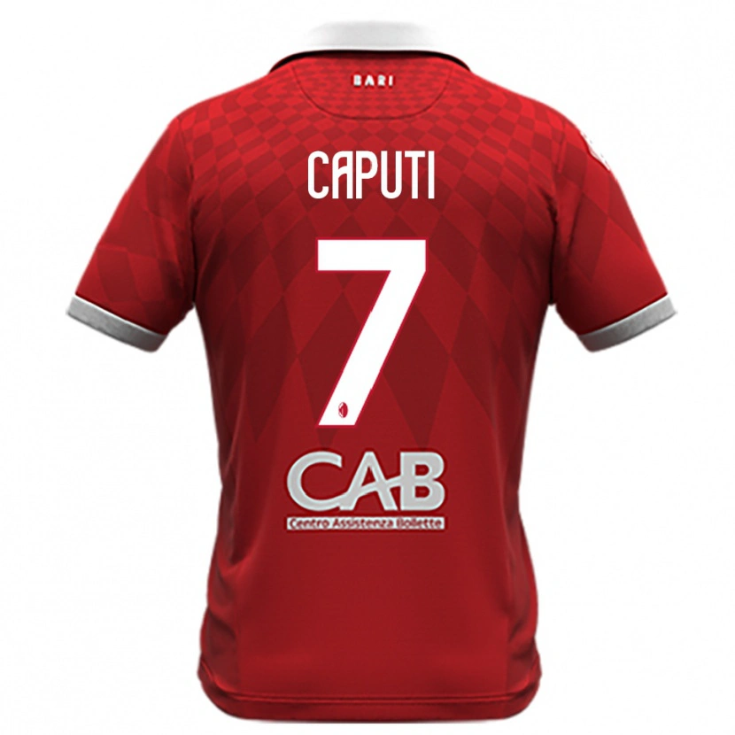 Danxen Herren Christian Caputi #7 Rot Weiß Auswärtstrikot Trikot 2025/26 T-Shirt Schweiz