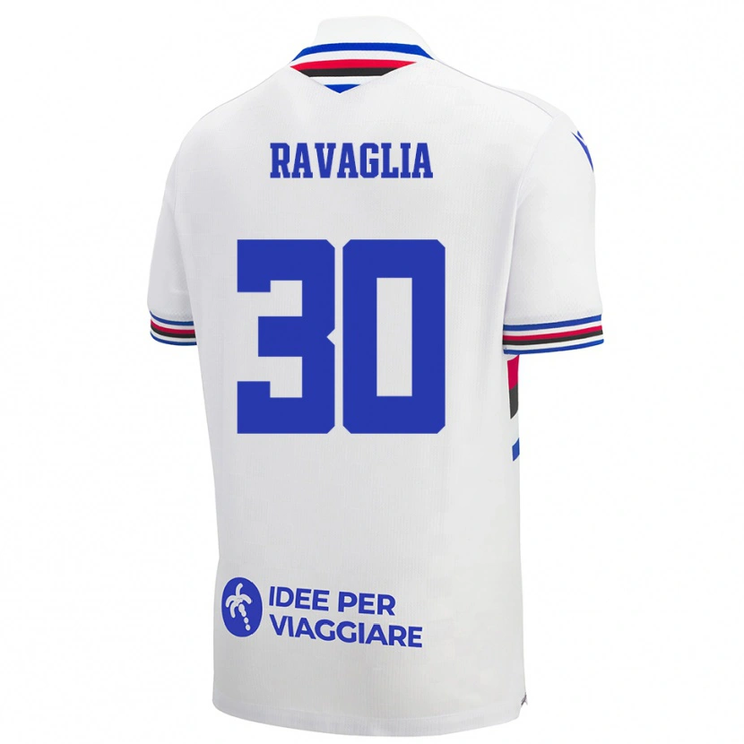 Danxen Herren Nicola Ravaglia #30 Weiß Blau Rot Auswärtstrikot Trikot 2025/26 T-Shirt Schweiz
