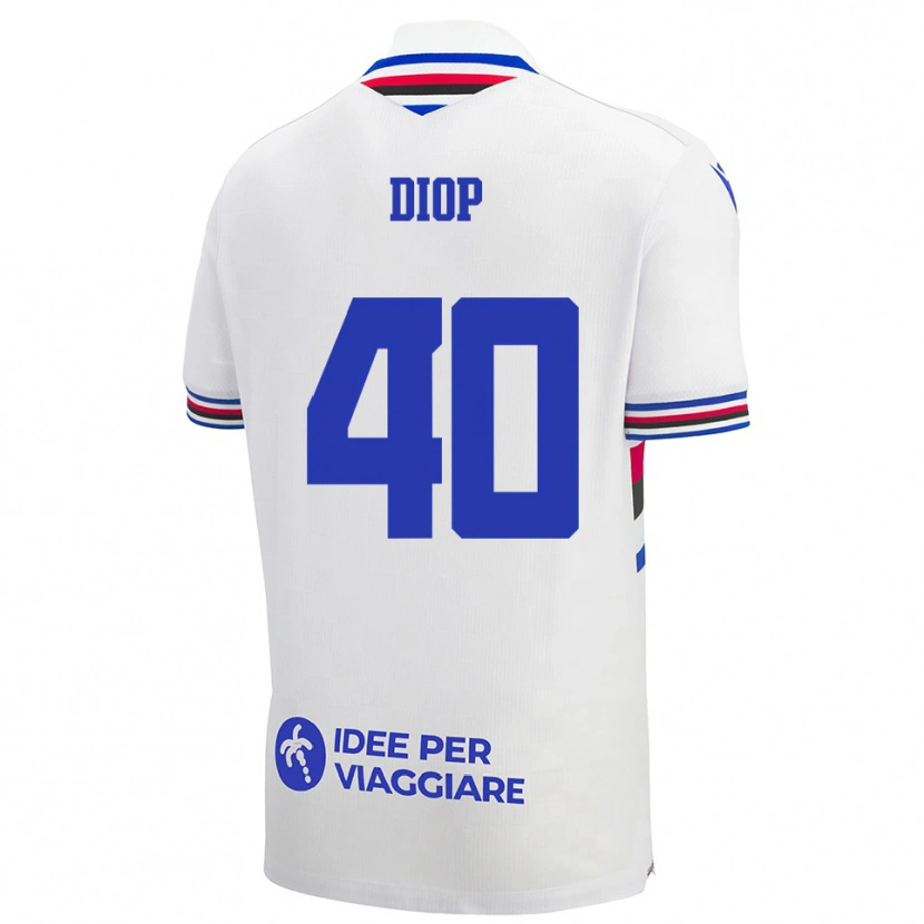 Danxen Herren Karim Diop #40 Weiß Blau Rot Auswärtstrikot Trikot 2025/26 T-Shirt Schweiz