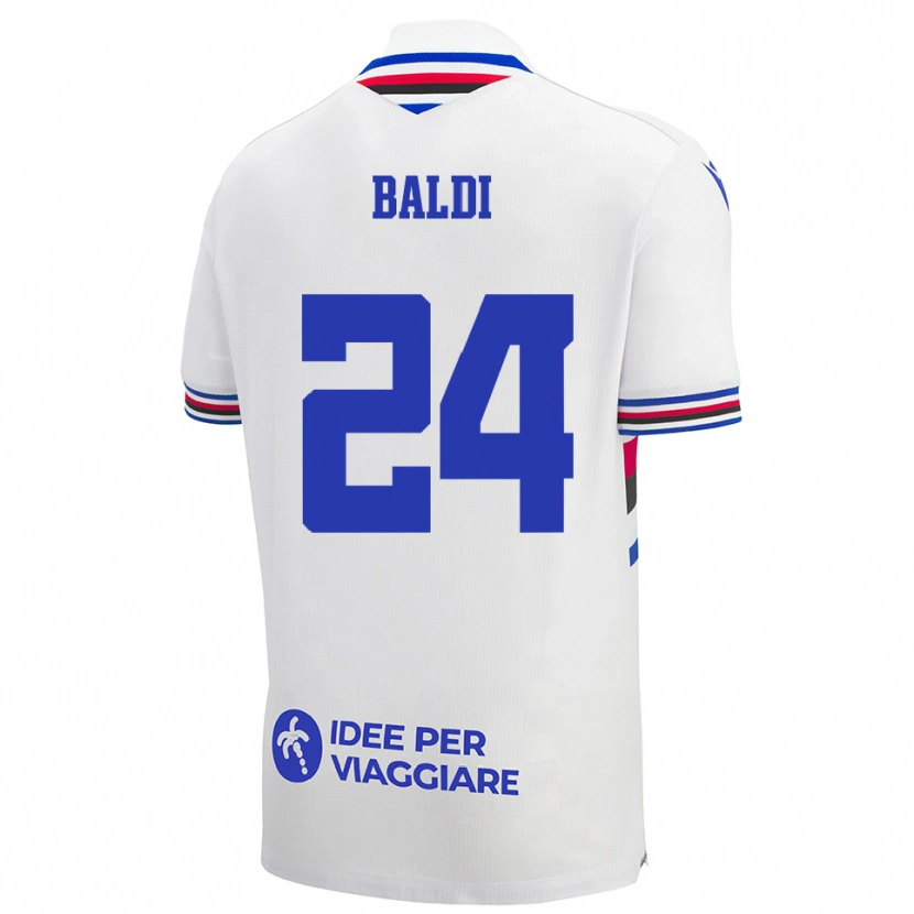 Danxen Herren Sara Baldi #24 Weiß Blau Rot Auswärtstrikot Trikot 2025/26 T-Shirt Schweiz