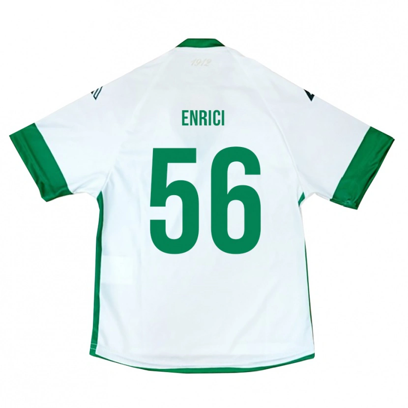 Danxen Herren Patrick Enrici #56 Weiß Grün Blau Auswärtstrikot Trikot 2025/26 T-Shirt Schweiz