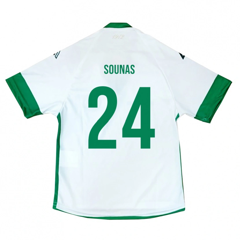 Danxen Herren Dimitrios Sounas #24 Weiß Grün Blau Auswärtstrikot Trikot 2025/26 T-Shirt Schweiz