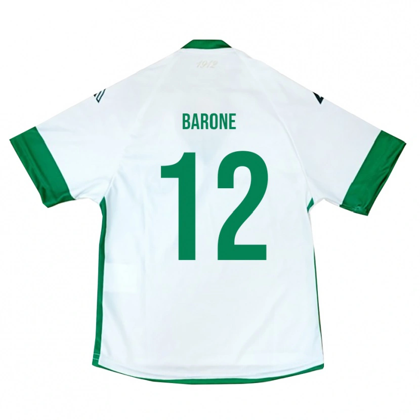 Danxen Herren Filippo Barone #12 Weiß Grün Blau Auswärtstrikot Trikot 2025/26 T-Shirt Schweiz