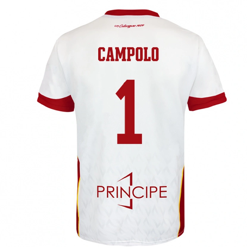 Danxen Herren Alessandro Campolo #1 Weiß Rot Auswärtstrikot Trikot 2025/26 T-Shirt Schweiz
