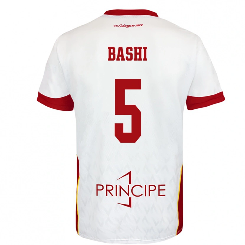 Danxen Herren Ervin Bashi #5 Weiß Rot Auswärtstrikot Trikot 2025/26 T-Shirt Schweiz