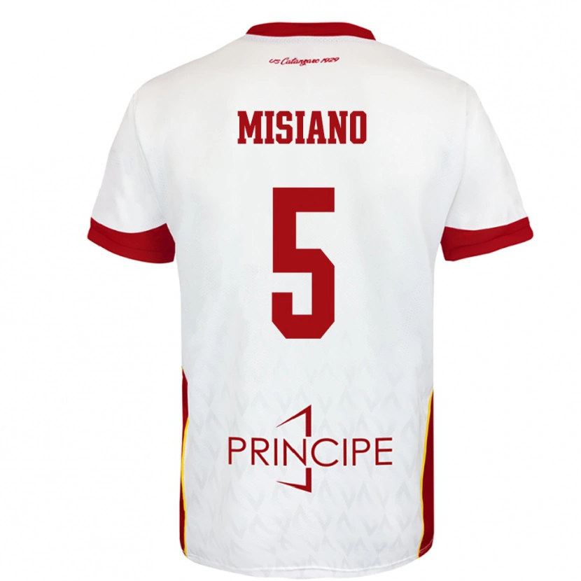 Danxen Herren Francesco Misiano #5 Weiß Rot Auswärtstrikot Trikot 2025/26 T-Shirt Schweiz