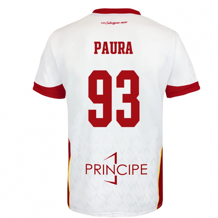 Danxen Herren Mario Paura #93 Weiß Rot Auswärtstrikot Trikot 2025/26 T-Shirt Schweiz