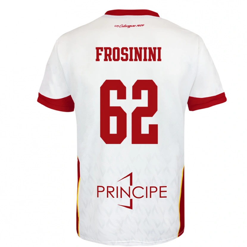 Danxen Herren Ruggero Frosinini #62 Weiß Rot Auswärtstrikot Trikot 2025/26 T-Shirt Schweiz