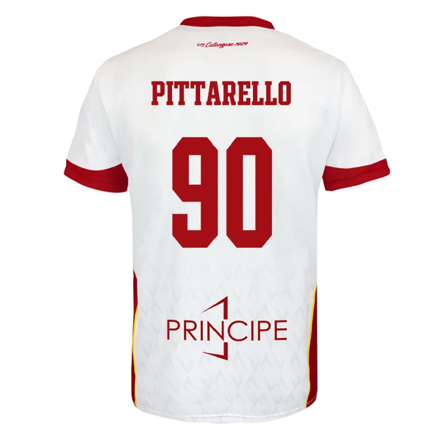 Danxen Herren Filippo Pittarello #90 Weiß Rot Auswärtstrikot Trikot 2025/26 T-Shirt Schweiz
