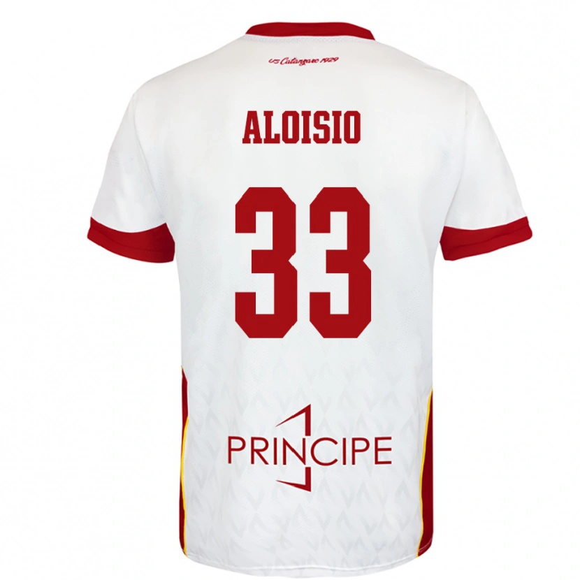 Danxen Herren Cristian Aloisio #33 Weiß Rot Auswärtstrikot Trikot 2025/26 T-Shirt Schweiz