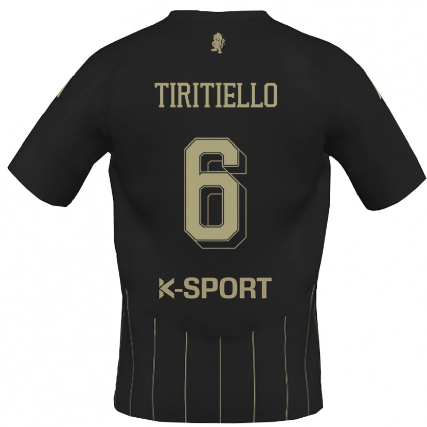 Danxen Herren Andrea Tiritiello #6 Grau Weiß Auswärtstrikot Trikot 2025/26 T-Shirt Schweiz