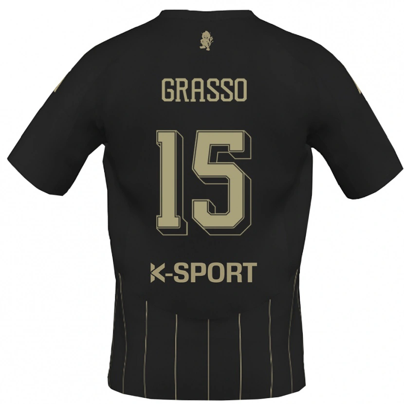 Danxen Herren Agostino Grasso #15 Grau Weiß Auswärtstrikot Trikot 2025/26 T-Shirt Schweiz