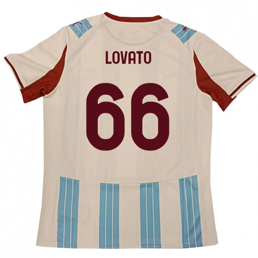 Danxen Herren Matteo Lovato #66 Himmelblau Weiß Auswärtstrikot Trikot 2025/26 T-Shirt Schweiz