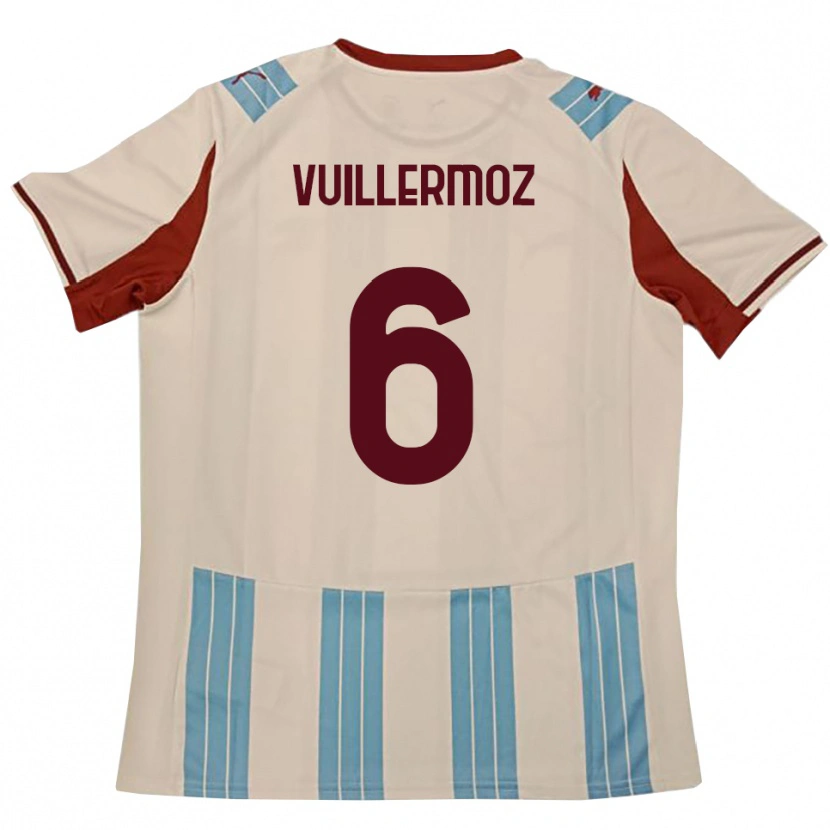 Danxen Herren Joshua Vuillermoz #6 Himmelblau Weiß Auswärtstrikot Trikot 2025/26 T-Shirt Schweiz